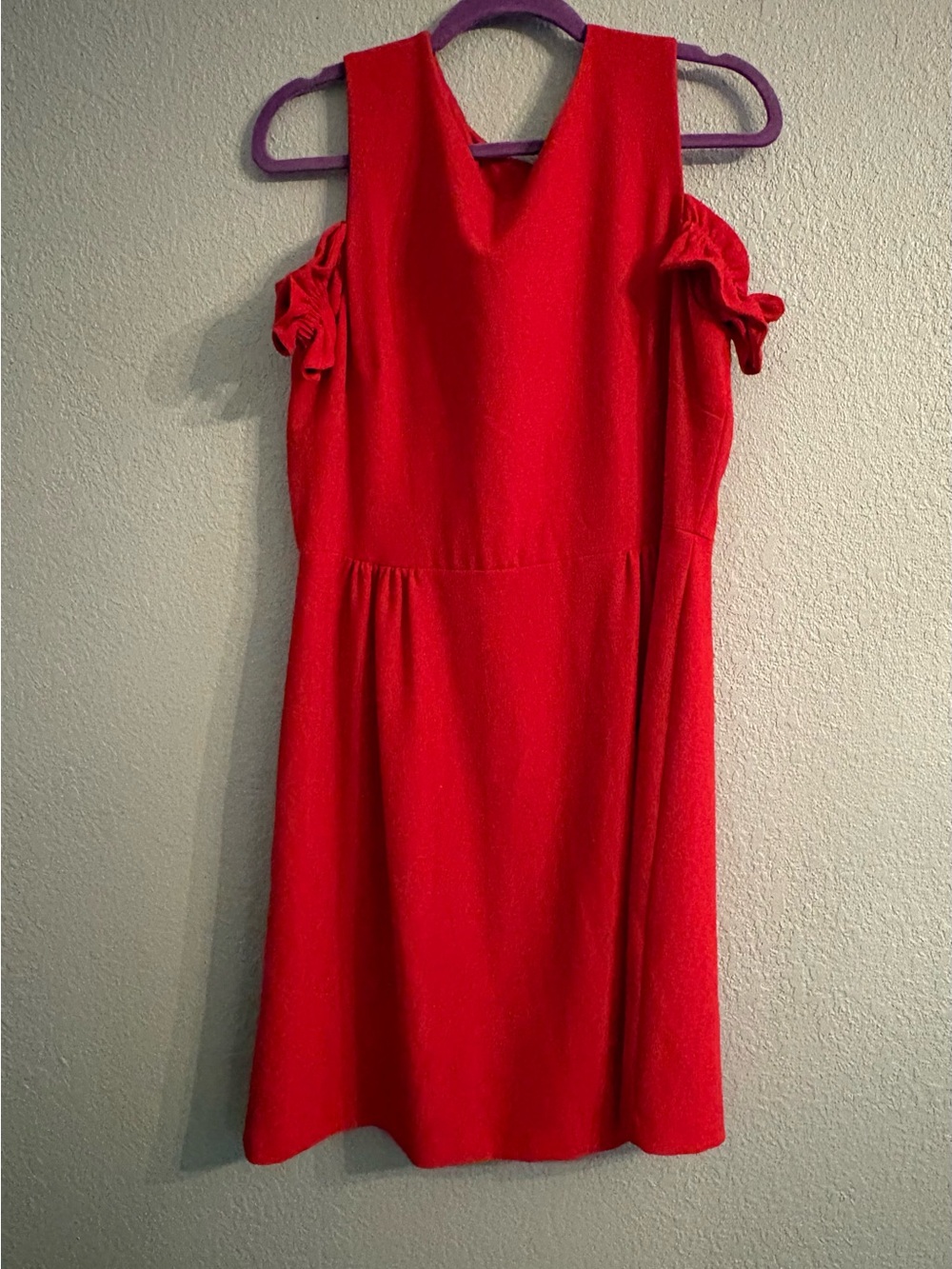 Tarahi Red Cold-Shoulder Women's Dress
